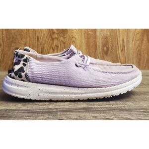 Hey Dude Wendy Funk Leo Slip On Shoes Youth Size 3 Violet